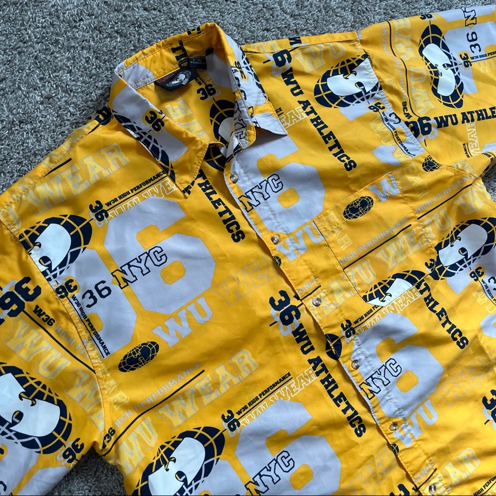Wu-Wear Shirt Size Xl Wu-Tang Button Up Rare 90’s… - image 2